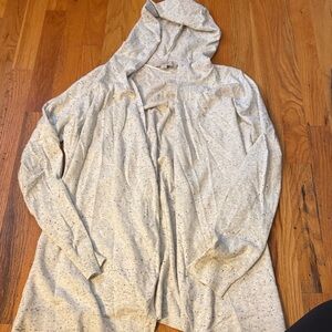LOFT Space Dye Hooded Cardigan